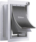 3-Flap Pet Door for Wall Dog Door for Wall Exterior, Large Doggie Door, All-Metal Frame, Metal Closing Panel and Telesco