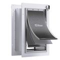 Pet Door for Wall Dog Door for Wall, 3-Flap Doggie Door with Insulation, All-Metal Frame and Telescoping Tunnel, Pets Up to 40 Lb (Medium Size)