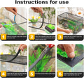 Uross Fish Tank Lid Magnetic Aquarium Lid Tank Hood top Cover Anti-Jumping Net Cover Mesh to Protect Fish Jumping Out of