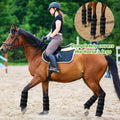 Ice Boots for Horse of 4 Ice Pack Wraps for Horse Leg, Black