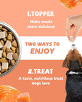 PAWUP Freeze Dried Salmon Dog Treats, Single Ingredient