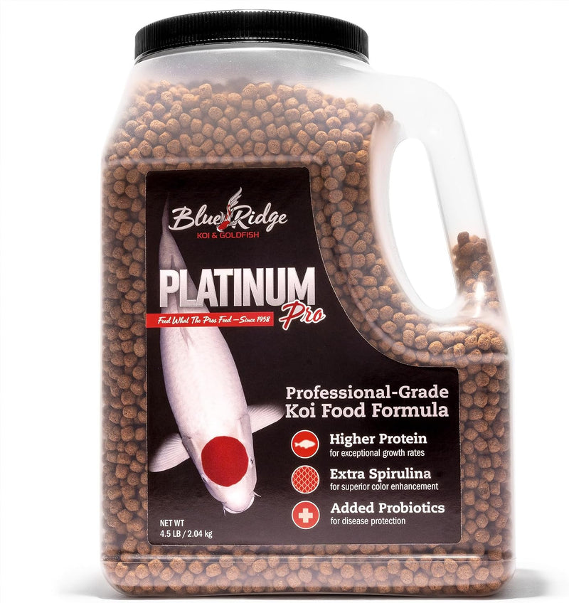 Blue Ridge Koi Platinum Pro 41% Protein Fish Food, 3/16