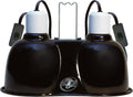 Zoo Med Combo Mini Deep Dome Clamp Lamp Fixture 2 x 5-1/2 Inch Deep Domes