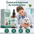 Collapsed Trachea Treatment for Dogs, Trachea Cough Elixir, Dog Cough Treatment –Natural Herbs Respiratory Support, Prom