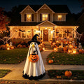 23" Halloween Ghost Porch Goose Outfit for Outdoor Lawn Decor