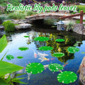 20 Pcs Artificial Lily Pads for Ponds, Realistic Floating Lily Pads Leaves