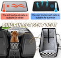 Console Dog Car Seat for Small Dogs, Foldable Booster Seat