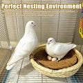 kathson 18PCS Pigeon Nest Pads,Natural Coconut Fiber Parakeet Nesting Material,Bird Egg Mat Hatching Bedding Accessories,Pigeon Nesting Bowl Breeding Pads for Chicken,Finch,Quail