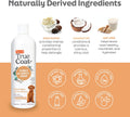 True Coat Curly or Wavy Dog Shampoo, 5 in 1 Detangles & Conditions with Oat Milk, Coconut Oil & Shea Butter, 16 oz