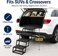 4-Step Heavy Duty Dog Stairs for Large Dogs, Car & SUV, 20-24 in