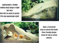Aquarium & Terrarium Corner Underground Cave – Faux Mangrove Root Hideout for Betta, Corydoras, Shrimp, Geckos & Snakes 