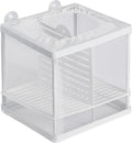 Pawfly Fish Tank Breeder Net Aquarium Fish Breeder Box with Nylon Mesh & Suction Cups Separation Net Small Fish Fry Hatc