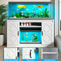 kepptory 75-120 Gallon Fish Tank Stand with Diamond Doors & Power Outlet