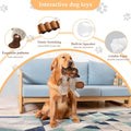 Qiiiiian Squeaky Dog Toys, Stuffed Large Dog Toys to Keep Them Busy, Interactive Plush Chew Toys with Crinkle Paper, Tough Pet Animal Toys for Small Medium Large Dogs - Platypus