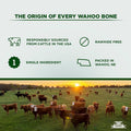Wahoo Locker Smoked Beef Bones for Dogs, 1.5in, 4 Count