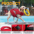 Queenmore Small Dog Life Jacket, Adjustable Dog Life Vest for Small and Medium Dogs with High Buoyancy, Lightweight Dogs