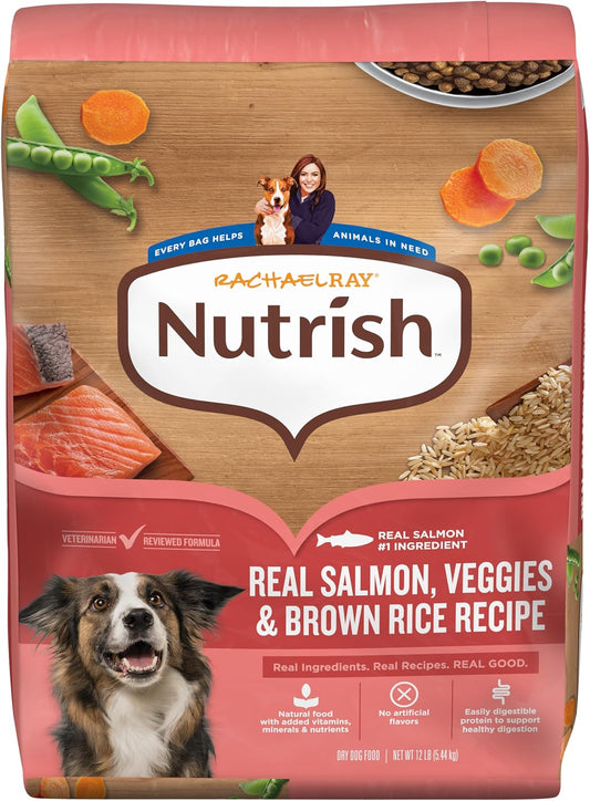 Nutrish Salmon Dry Dog Food, 12 lb. Bag (Rachael Ray)