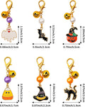 PET SHOW 6 Pack Holiday Dog Collar Charms Bells for Small Dogs Clip-on