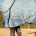 Jeffers Poplar Head Refuge 1200 Denier Turnout Blanket, Hamilton Blue, 81" – Waterproof & Breathable Horse Blanket, 240g