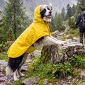 DENTRUN Dog Raincoat Poncho Waterproof Reflective No-Sleeve Hood Leg Straps