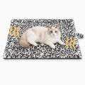 Self Warming Cat Pad for Cats and Small Dogs, Non Electric Thermal Pet Mat, Washable Soft Sleeping Mat with Non Slip Backing, Indoor & Sheltered Outdoor Use, 22 x 18 in, Black/White