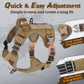 rabbitgoo Tactical Dog Harness for Large Dogs, No Pull Service Pet Vest