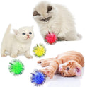 80 Pieces Cat Toys 1.2 Inch Cat Pom Pom Balls Cat Sparkle Balls Puff Balls