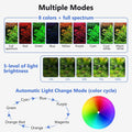fishkeeper Clip On Aquarium Light, 24/7 Mode Fish Tank Light with Timer