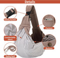 Dog Cats Pet Carrier Pouch Sling Reversible Hand-Free Bag 5–12lbs