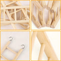 YHNTGB 5pcs Wooden Bird Ladder for Parrots Cage 5 Basic Sizes Perch Parakeet Climbing Toys Hanging Pet Natural Step Cockatoo Lovebirds