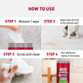 Nature’s Miracle Advanced Stain And Odor Eliminating Wipes for Hard Surfaces, 30 Count, Enzymatic Formula Eliminates Tough Pet Messes
