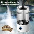 4L Reptile Humidifier Fogger, Cool Mist Humidifier for Plants, Grow Tent Terrarium Humidifier with Extended Hose, Adjust