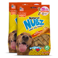 Nylabone Nubz Natural Dog Chew Treats for Large Dogs, Long Lasting Dog Chew Bones Made in the USA, Chicken Flavor Breath Freshener Dental Chews, Large Dog Bones For Dogs Over 30 lbs. (40 Count)