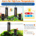 hygger 300W Aquarium Heater with Controller, Adjustable & Submersible Fish Tank Heater with Digital Display Safety Tripl
