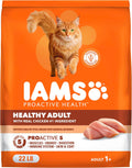 IAMS Proactive Health Dry Cat Food, Healthy Cat Food Dry Recipe for Adults, with Chicken 22 lb. Bag