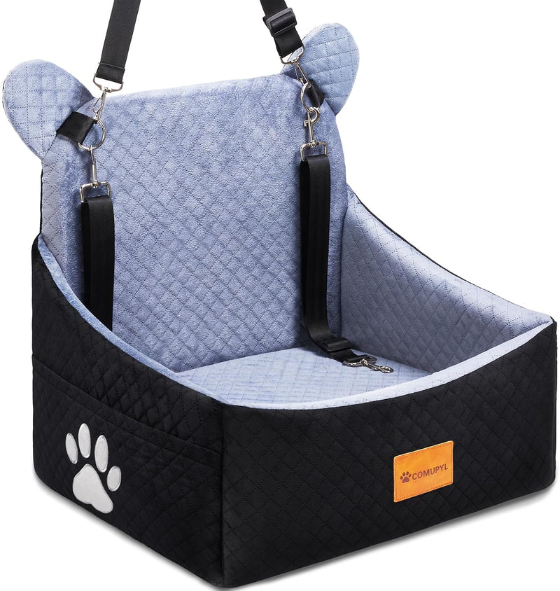 Dog Car Seats for Small/Medium Dogs up to 33lbs(Grey Black).