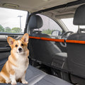 Furggis Dog Barrier for Car, 50" Wide SUV Dog Barrier for Cargo Area & 2nd 3rd Row Seats, Sturdy Dog Barrier for Small SUV & Truck with See-Through Net Mesh, Back Seat Divider for Mid-Sized Vehicle
