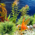 2pcs Aquarium Plants Decorations Artificial Fish Tank Plants Plastic Fish Tank Accessories Green Natural Style Aquarium 