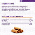 Treatly USA Collagen Rolls 6-7" Dog Chew Treats - Chicken Marinade Flavor, 4 Count/1 Pack