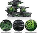 Aquarium Decor Mountain View Stone Ornament, Premium Landscape Fish Tank Decorations, Fish Tank Accessories, Ideal for B