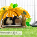 Guinea Pig Hideout, Fleece Tunnel House Small Pet Cage Accessories