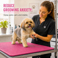Pet Grooming Table Non-Slip Mat - Padded Mat for at-Home Grooming Dogs and Cats,Bathing Mat for Pets, Diameter：57cm/22.4