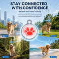 GPS Tracker for Dogs, Smart Pet Tracker Collar, Real-Time Location Tracking, Pet Location Tracker, No Monthly Fee, No SI