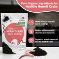 Hermit Crab Supplement Bundle – Greensand, Oyster Shell Powder and Worm Castings – Molting Support, Natural Calcium, Min