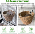 Natural Grass Rat Hammock for Cage, Tightly Woven Non-Collapse