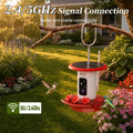 Smart Hummingbird Feeder with Camera 5G WiFi, 3K, Solar Leakproof
