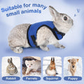 PETTOM Bunny Rabbit Harness with Stretchy Leash Cute Adjustable Buckle Breathable Mesh Vest for Kitten Small Pets Walkin