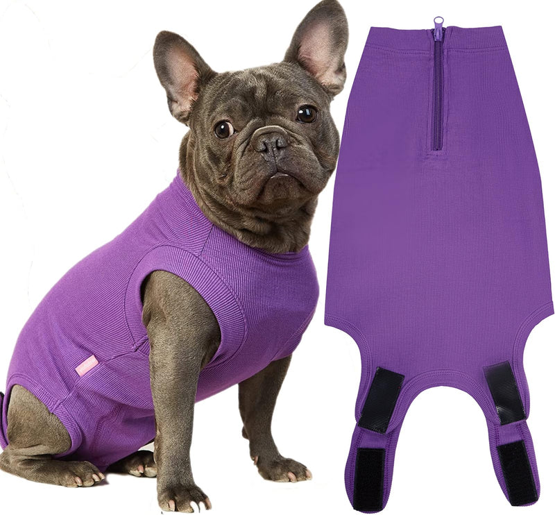 Wabdhaly Recovery Suit for Dogs,Dog Cone Alternative Zipper Surgery Suit Female Spay,Soft Dog Surgery Suit for Anti Licking,Breathable Surgical Suit for Dogs Female Spay