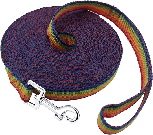 PETGOGO 15ft 20ft 30ft 40ft 50ft Long Dog/Puppy Lead Obedience Recall Training Dog Leashes for Small Medium Dogs Camping
