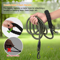 Long Leash for Dog Training 6FT/ 10FT/ 15FT/ 30FT/ 50FT/ 100FT, Reflective Nylon Rope Lead with Comfortable Padded Handle for Large Medium Small Dogs Walking, Playing, Camping